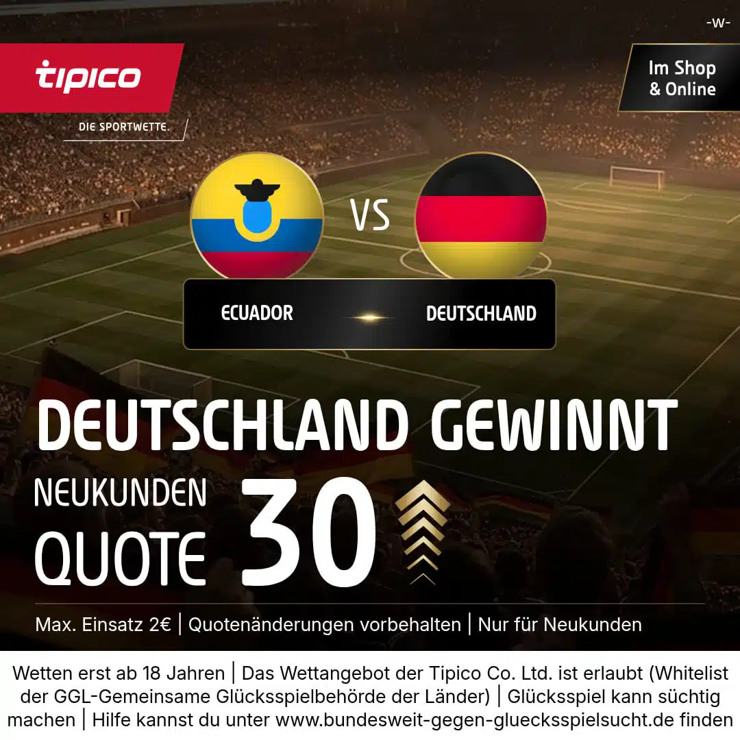 WM Quotenboost für Neukunden bei Tipico