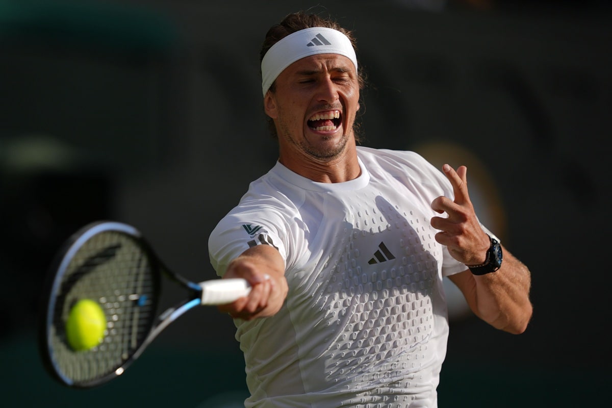 Wimbledon Tipps heute 02.07. Bild zeigt Alexander Zverev (© Associated Press / Alamy Stock Photo)