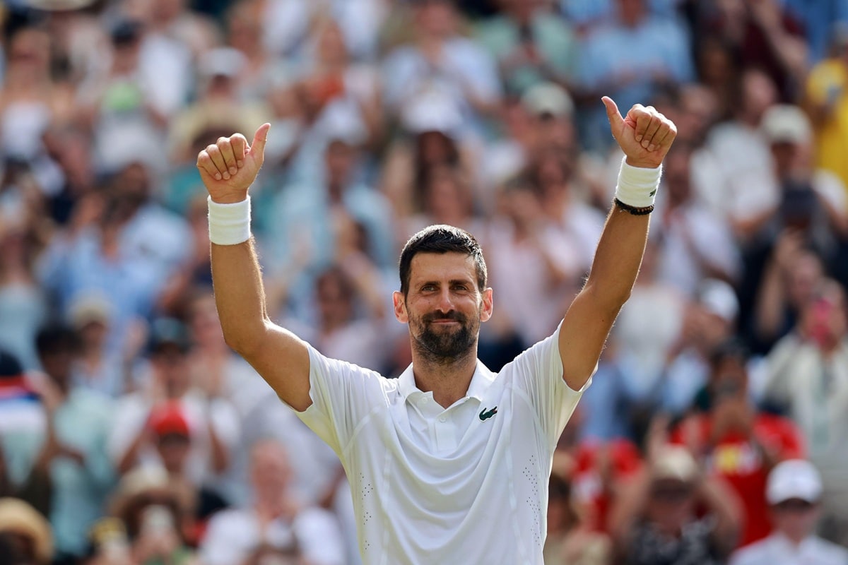 Wimbledon Tipps heute 07.07. Bild zeigt Novak Djokovic (© Associated Press / Alamy Stock Photo)