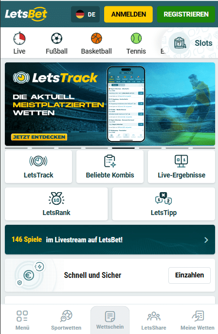 Letsbet Mobile-Website
