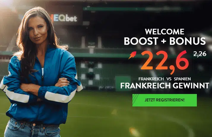 NEO.bet 900% Quotenboost Frankreich Spanien Frankreich Spanien Quotenbooost