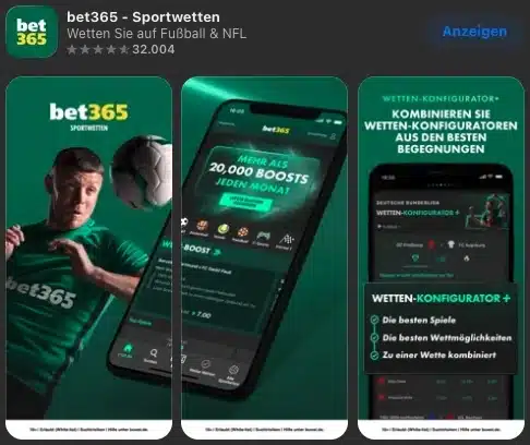 bet365 Sportwetten App
