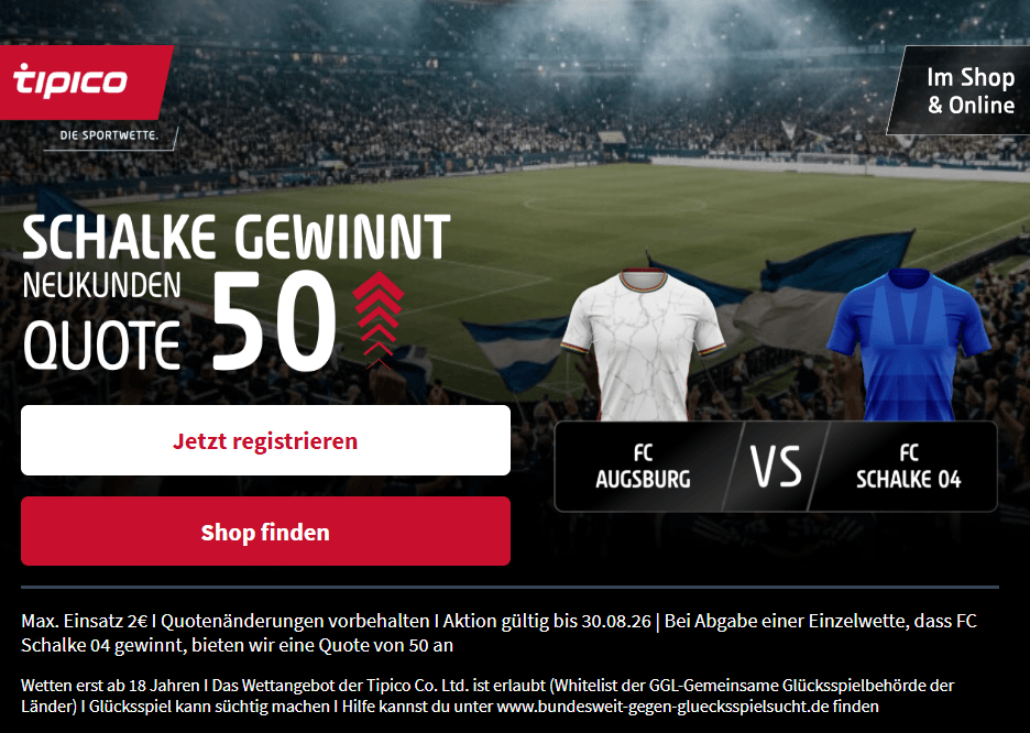 Tipico Bundesliga Quotenboost Bundesliga Quotenboost für Neukunden bei Tipico