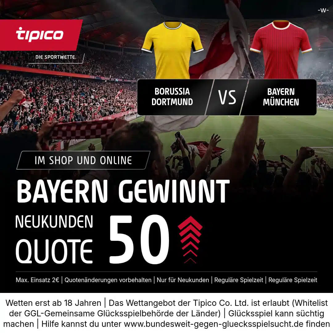 Tipico WM Quotenboost WM Quotenboost für Neukunden bei Tipico