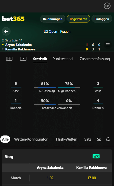 bet365 Tennis live Bet365 Live Streaming mobil