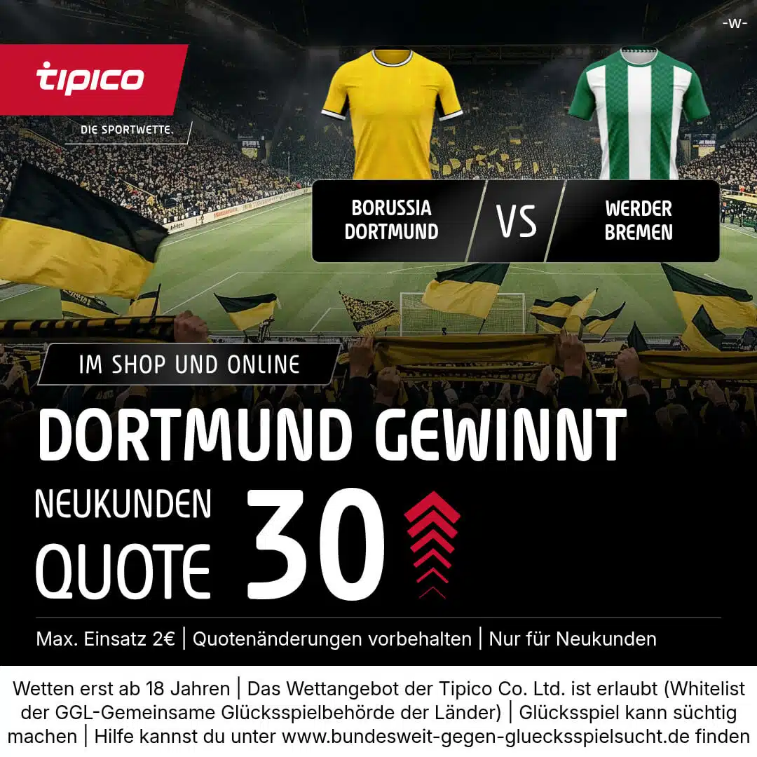 Tipico Bundesligs Quotenboost tipico quotenboost