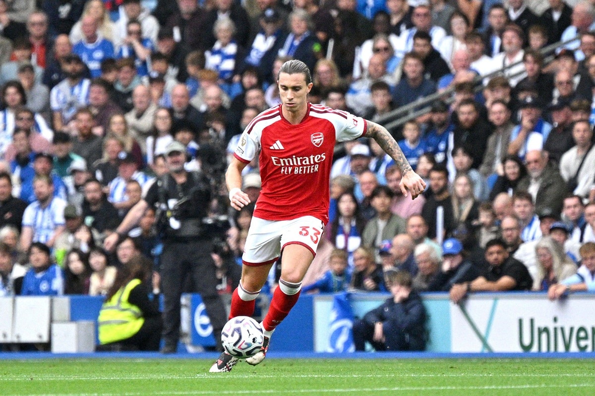 Riccardo Calafiori / Arsenal Leeds Prognose (© Simon Dack / Telephoto Images / Alamy Stock Photo) Arsenal Leeds Tipp