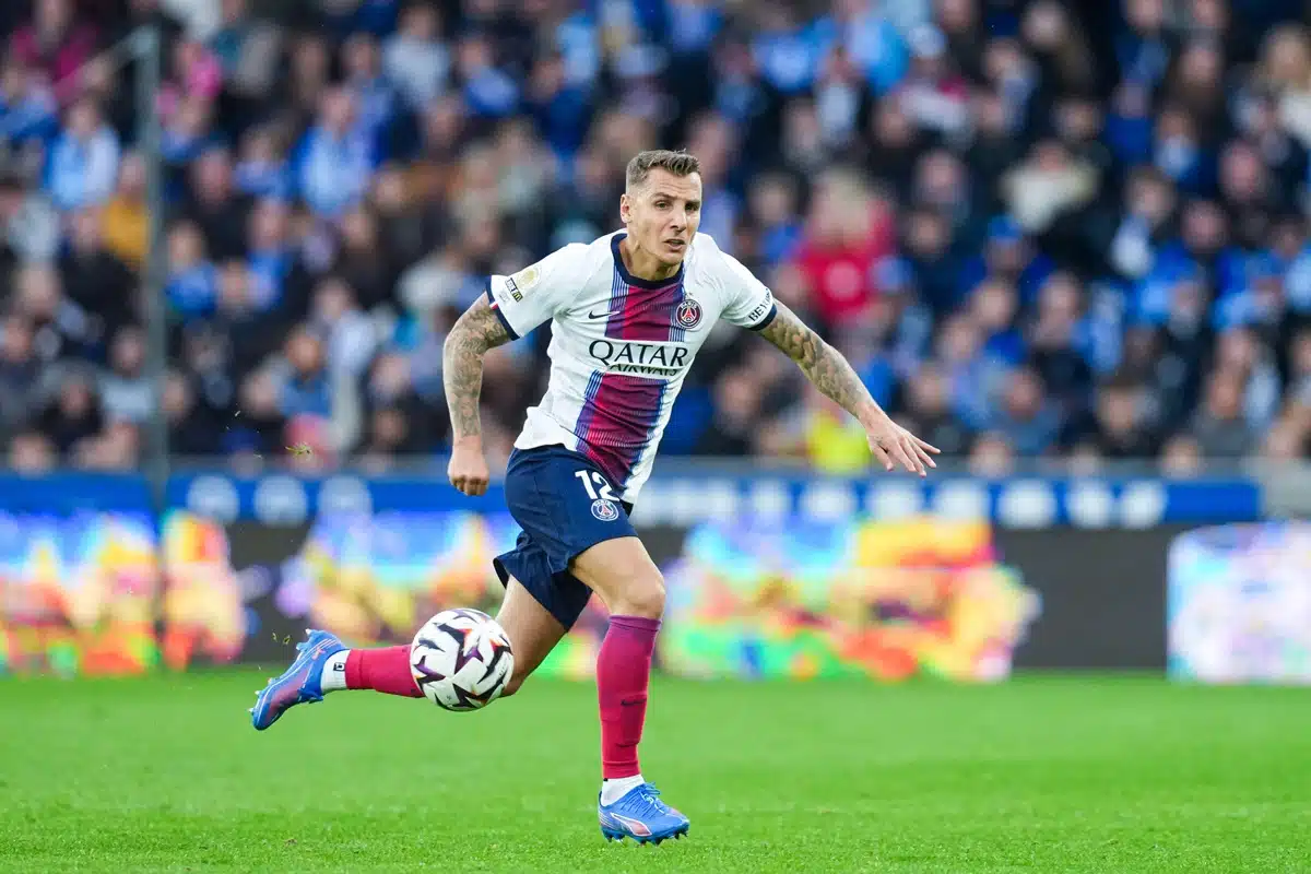Lucas Digne / PSG Barcelona Prognose (© Icon Sport / Alamy Stock Photo) PSG Barcelona Tipp