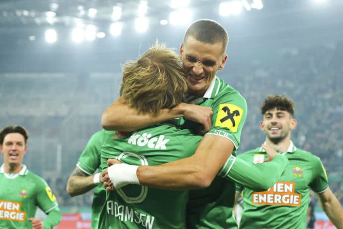 Rapid Jubel / Bundesliga Österreich Tipps zum 11. Spieltag (© APA-Images/Alamy Live News) Experten Tipps Bundesliga Österreich 11. Spieltag