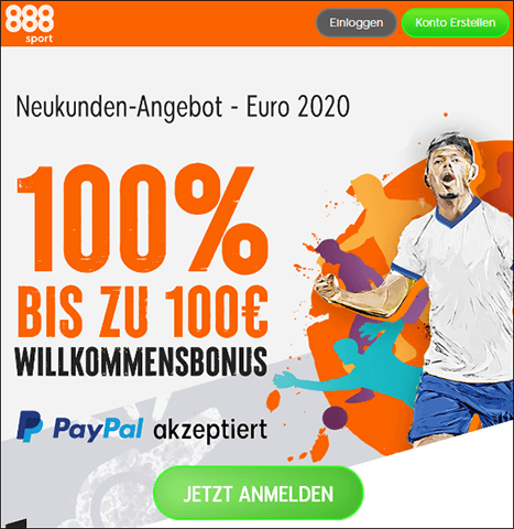 888Sport EM Neukundenbonus