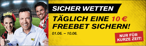 Grafik Interwetten Tägliche 10€ Freebet
