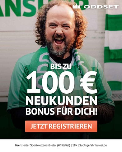 Oddset Bonus Werbegrafik