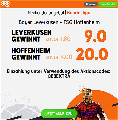 888Sport Bundesliga Quotenboost