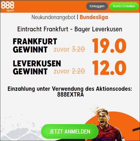 888Sport Bundesliga Quotenboost