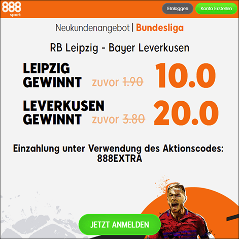 888Sport Bundesliga Quotenboost