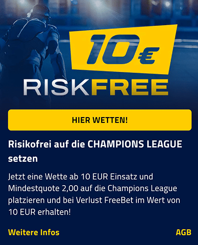 10 Euro Riskfree Bet Aktion AdmiralBet