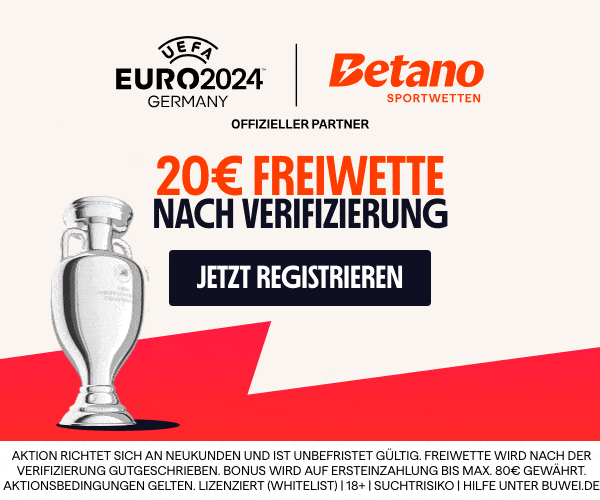Betano: Gewinnspiel EM Tickets 2024