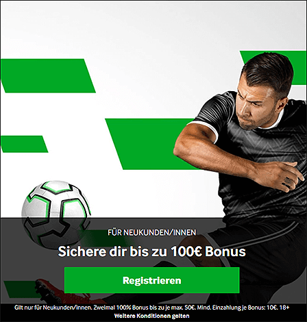 Betway Neukunden Bonus bis zu 100€