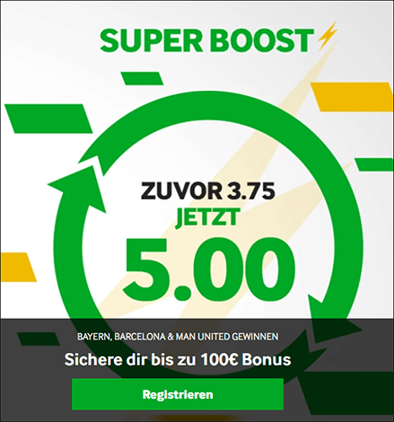 Betway Champions League Superboost
