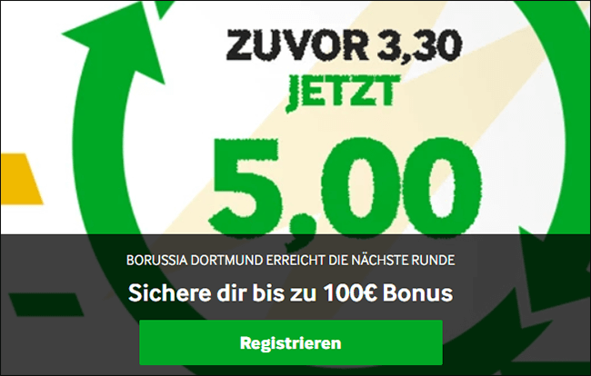 Betway Dortmund Quotenboost