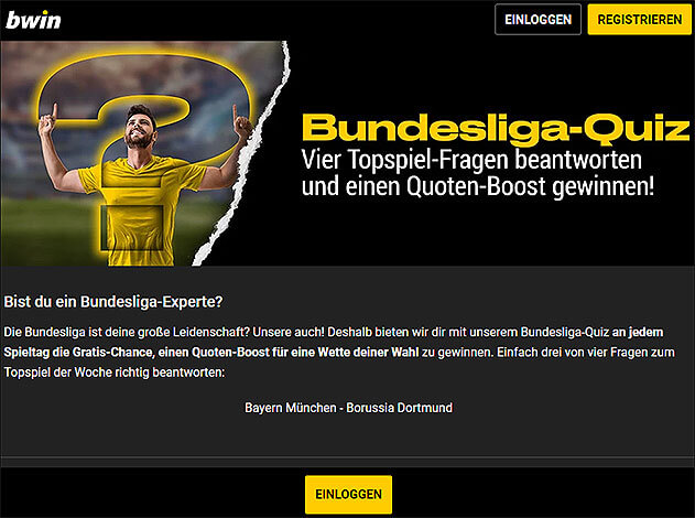 Bwin Quiz Bayern Dortmund
