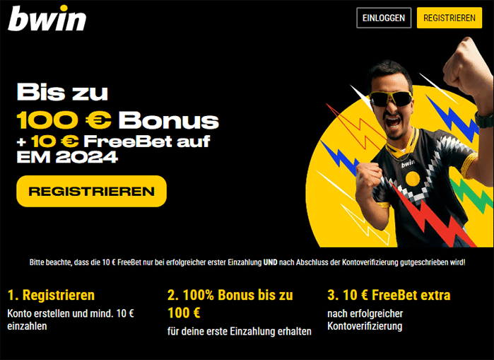 Neukundenbonus Bwin plus Freebet