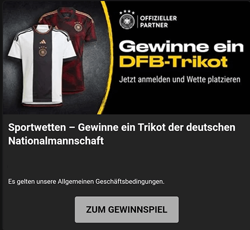 Bwin WM-Aktionen DFB Trikot