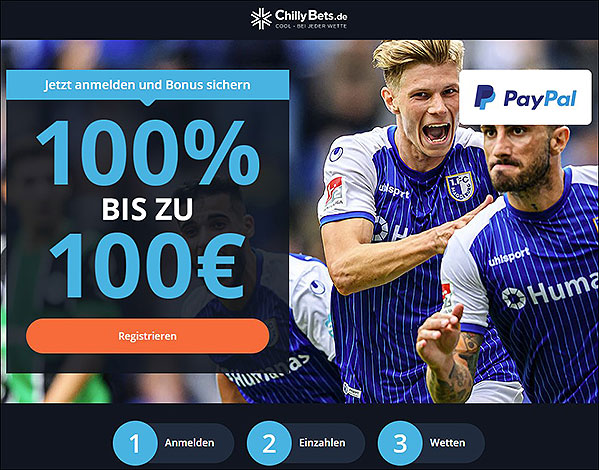 grafik chillybets 100 euro bonus