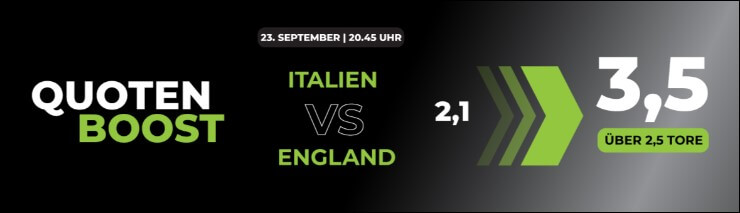 happybet quotenboost italien england