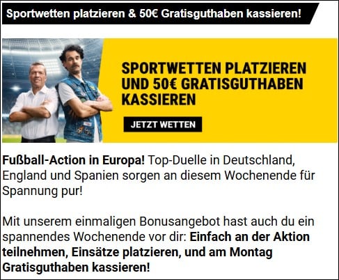 Interwetten Gutschein code 20€ Gratis Wettguthaben