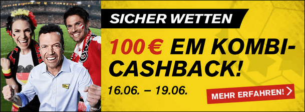 Grafik Interwetten 100€ EM-Kombi-Cashback