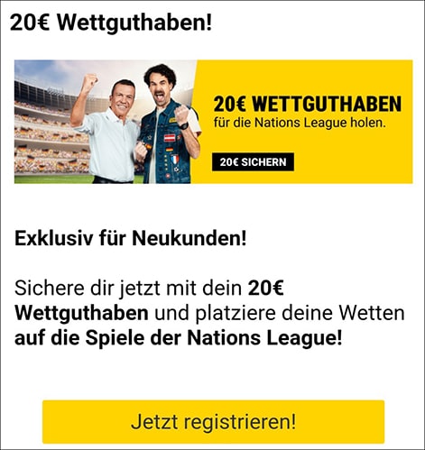 Interwetten Gutschein code 20€ Gratis Wettguthaben