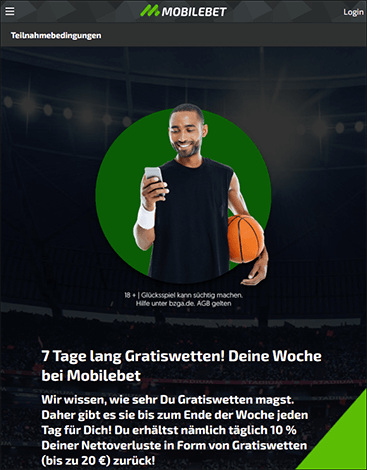 Mobilebet Bis zu 20 Euro Cashback