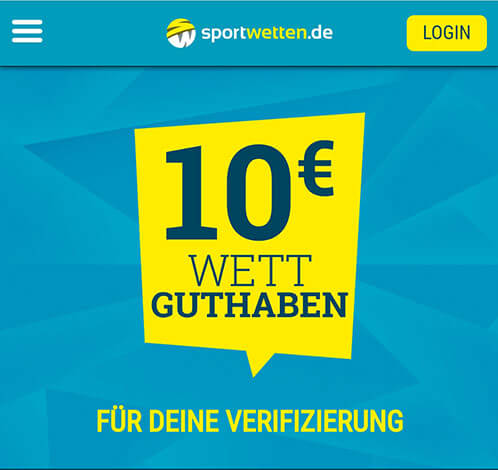 Sportwetten.de 10€ Wettguthaben