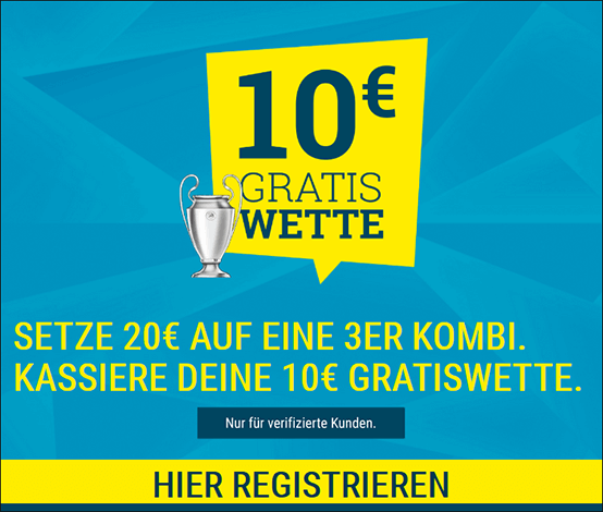 Sportwetten.de 10 Euro Gratiswette