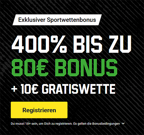 Unibet Exklusiv Bonus und Gratiswette