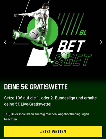Unibet 10 Euro Live Gratiswette Bundesliga