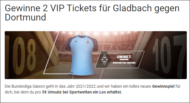 Unibet Bundesliga Gewinnspiel