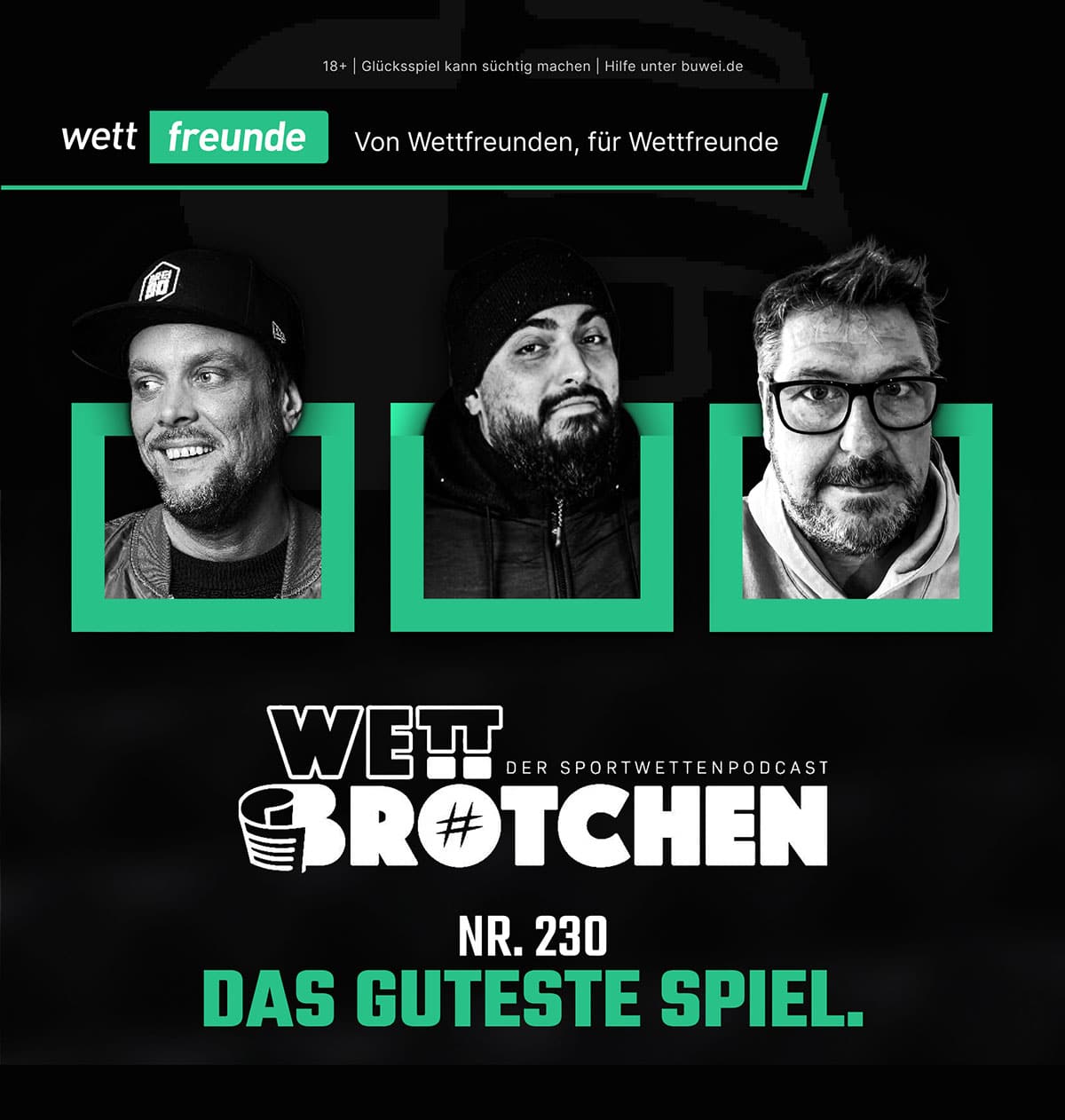 Wettfreunde Podcast Wettbrötchen Grafik Episode 230