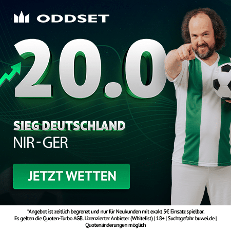 20.0 Quotenturbo zu Nordirland vs. Deutschland bei Oddset