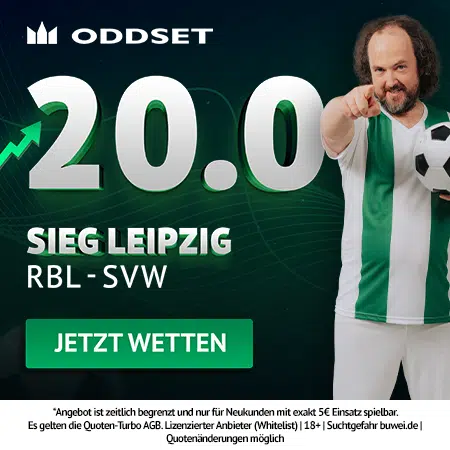 20.0 Quotenturbo zu Leipzig vs. Bremen bei Oddset