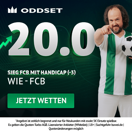 20.0 Quotenturbo zu Rot Weiss Essen - Dortmund bei Oddset