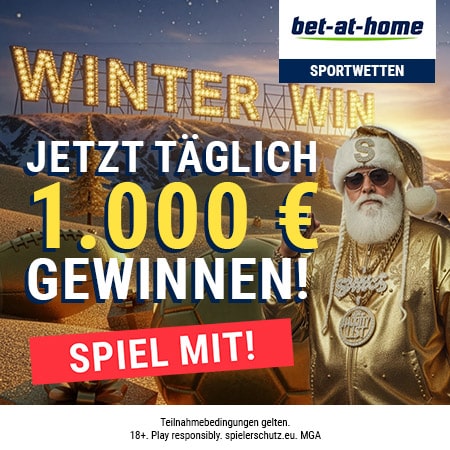 Gewinnspiel 1000€ täglich bei Bet-at-Home