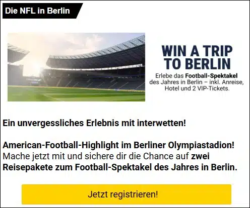 Interwetten NFL Gewinnspiel